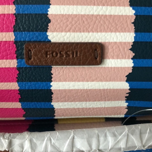 Brand New FOSSIL Crossbody Striped Bag - Picture 3 of 8